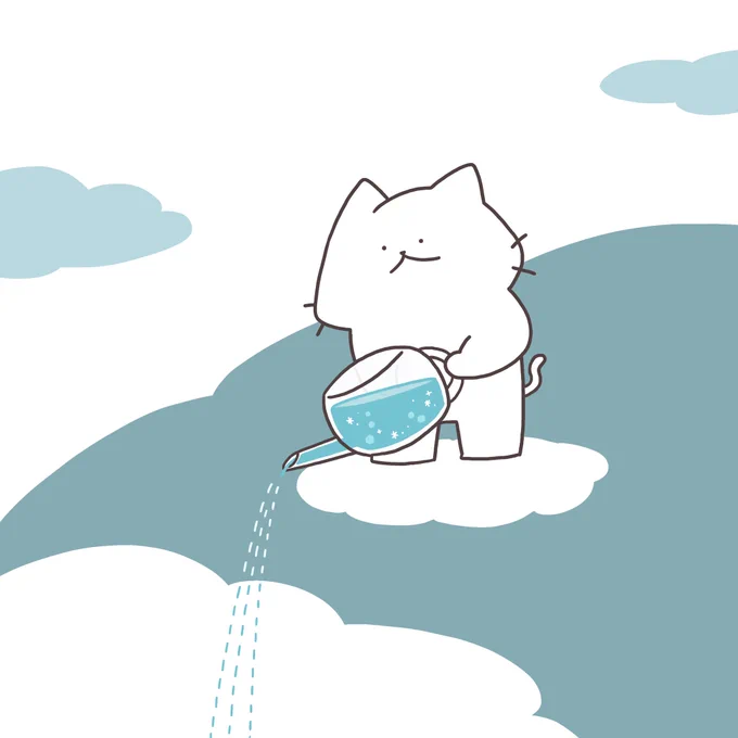 恵みの雨かな? 