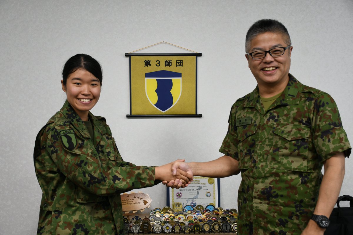 災害派遣活動に参加した連隊所属の隊員3名は、陸上自衛隊最先任上級