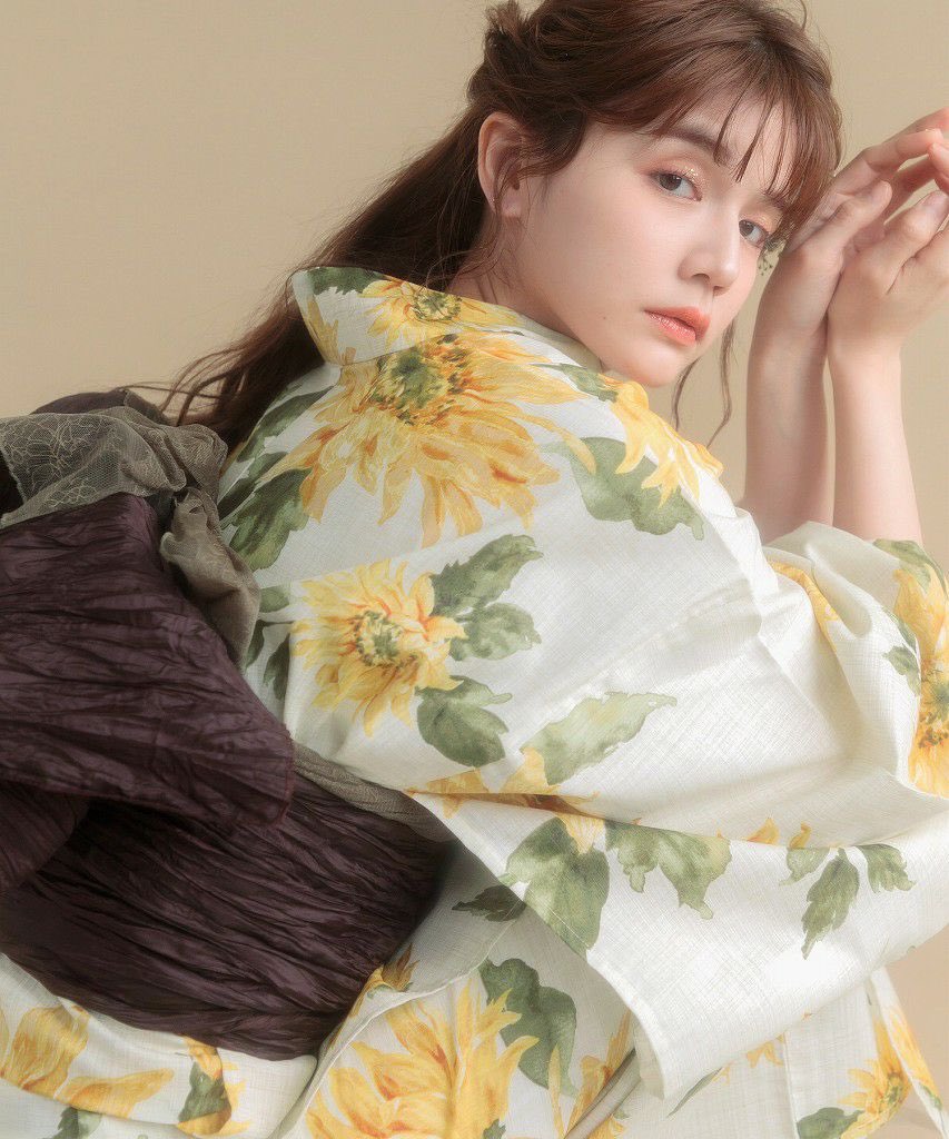 dita ディータ 浴衣 夏色の向日葵しらべ ひまわり ひまわり柄の浴衣 夏色の向日葵しらべ Dita - メルカリ