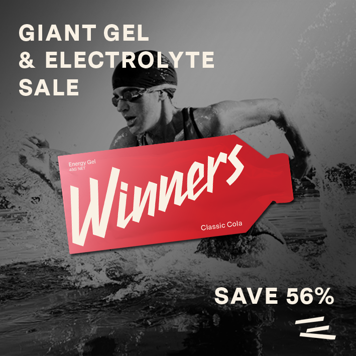 To celebrate the launch of the  *New* Winners Instant Energy Gel in Classic Cola we providing special pricing on our range of Energy Gels and Electrolyte Drink Mix  – including 45 x Energy Gels for $60!

Head to winnersbars.com.au for full details.