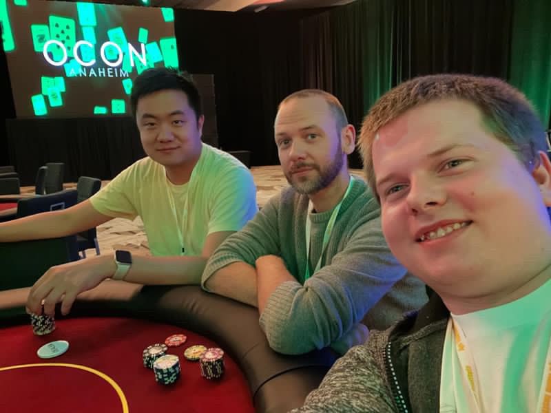 Great poker with friends and intellectuals at #OCON2024! As great as every year, unique experience!