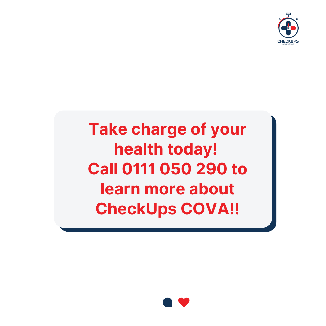 We've been discussing CheckUps COVA a lot, but many of you may not know what it is and what it does. So, here's some information about CheckUps COVA.
Are you interested and would you like to know more? We're just a text or call away. Give us a call at 0111 050 290 to learn more.