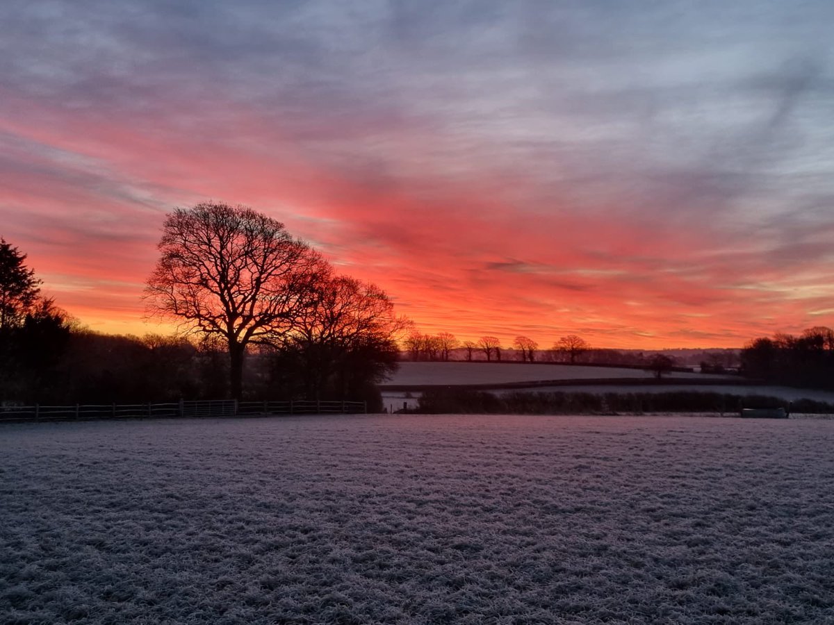 VisualRuckus's tweet image. UK countryside in winter is 👌🏻 #winter #sunrise #countryside