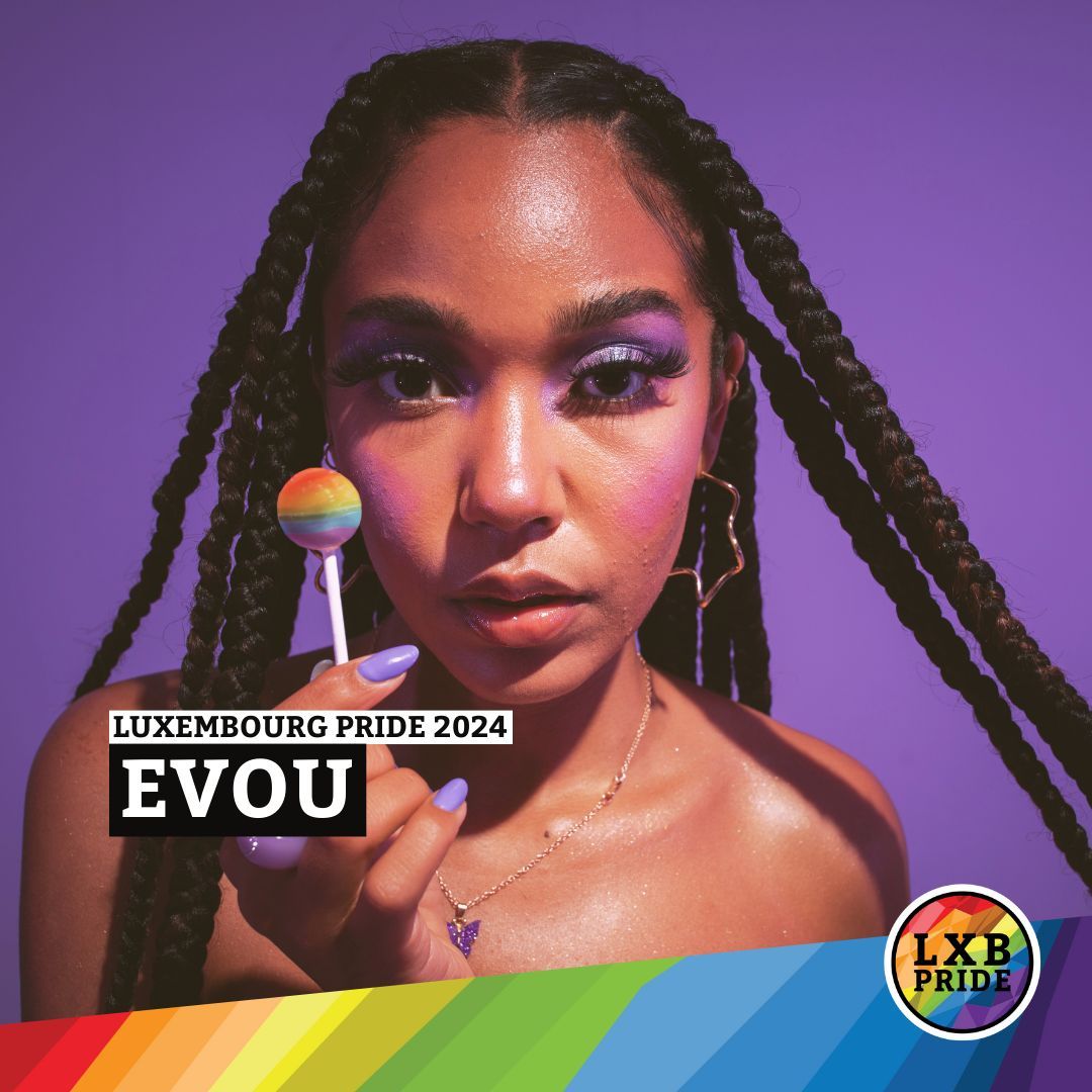 LuxembourgPride's tweet photo. Thrilled to welcome Evou to #LuxembourgPride on Sunday, July 14th! 🌟🌈

Catch her inspiring performance on the City Hall Stage. Don’t miss this empowering purple pop princess! 🏳️‍🌈✨ #Pride2024 #Evou #LiveMusic #CelebrateDiversity #LoveIsLove https://t.co/Mg8QDLcG6r