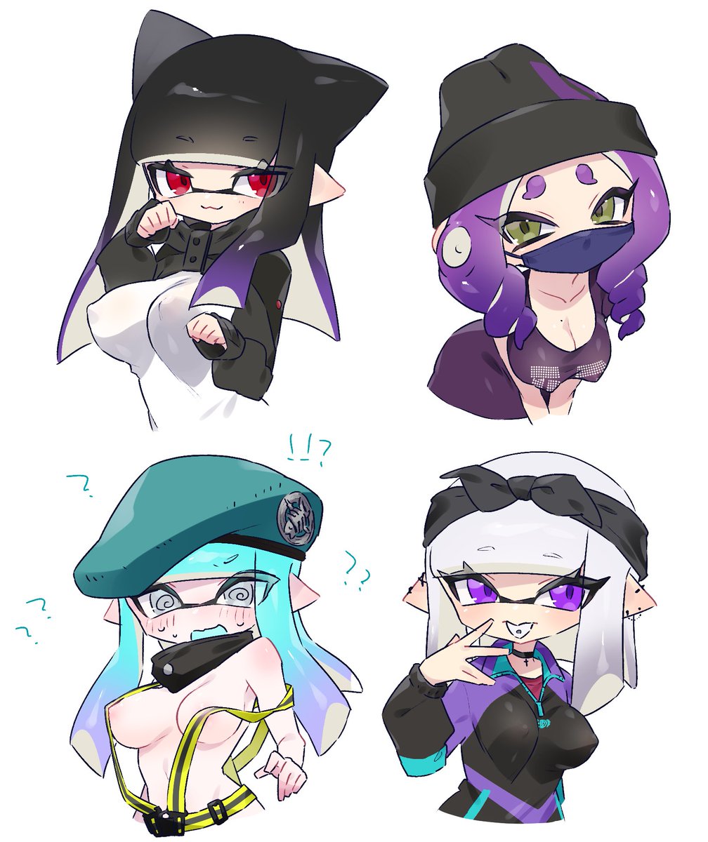 イカガール(スプラトゥーン) ,インクリング 「」|VAZ🐺💙のイラスト