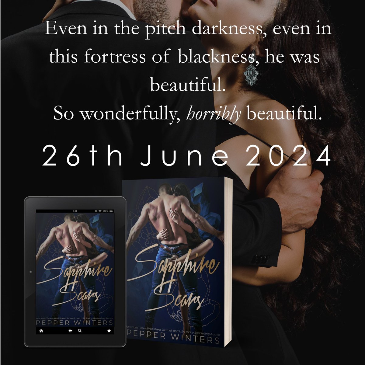 JilynM's tweet photo. 💙Cover Reveal💙
Sapphire Scars by Pepper Winters

Release

20th June: All platforms live
26th June 2024: Amazon and KU

https://t.co/BIPwp9p8QK
https://t.co/scJiRNETww https://t.co/HlF5Raz19u