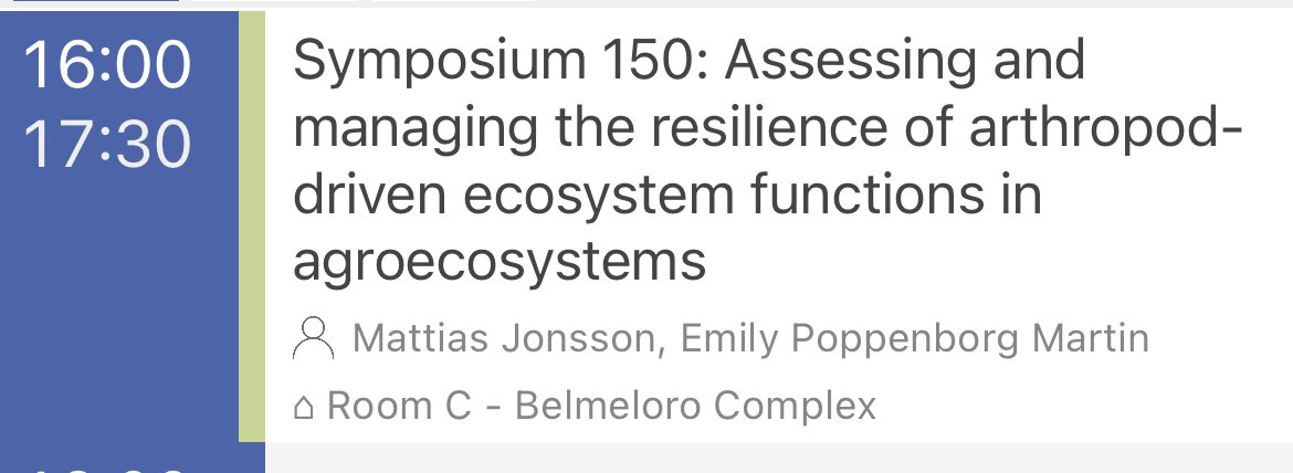 Don,t miss our symposium on resilience today at #ECCB2024 <a href="/ZooBiodiv/">Zoological Biodiversity</a>