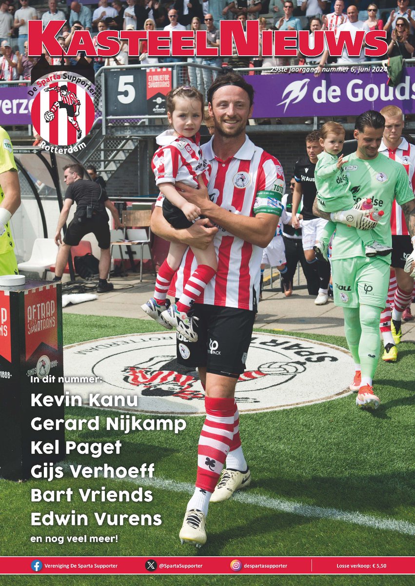 Leesvoer! Eén dezer dagen ploft een kersverse editie van KasteelNieuws op de mat. Met o.a. interviews met Vriends, Vurens, Nijkamp en capo Kel. En natuurlijk de vaste columns met vlijtige pennenvruchten van onze redacteuren. Veel leesplezier en een fijne zomer gewenst!🔴⚪️