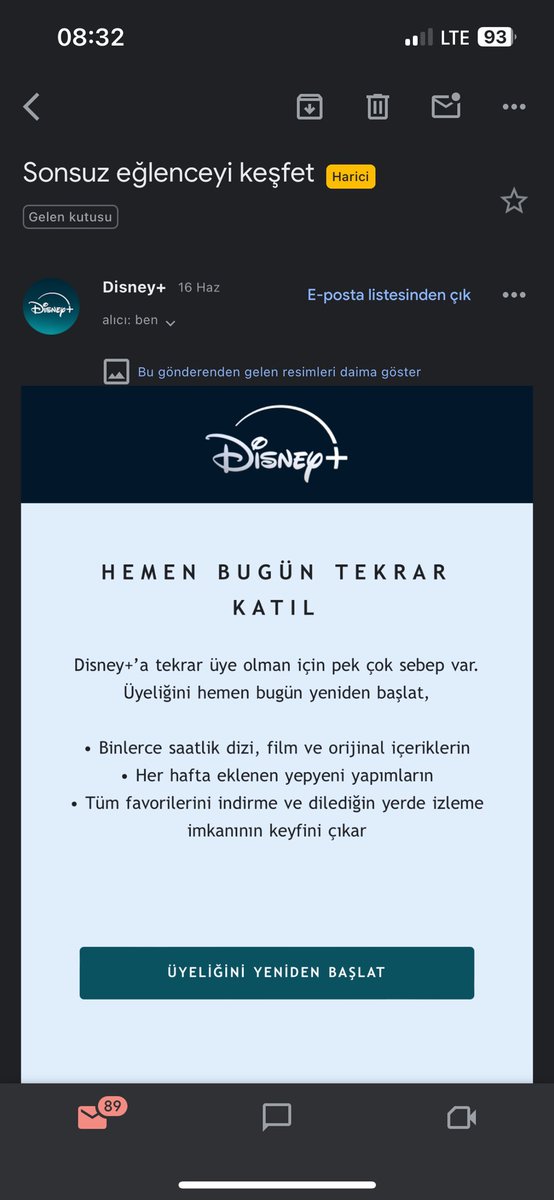 Bacım artık şunu göndermeyi bırak. 
Para verdiğim bir platformda izlemek istediğim içeriği torrentten 6 ay sonra yayınlıyorsanız para vermenin alemi yok

<a href="/DisneyPlusTR/">Disney+ Türkiye</a>