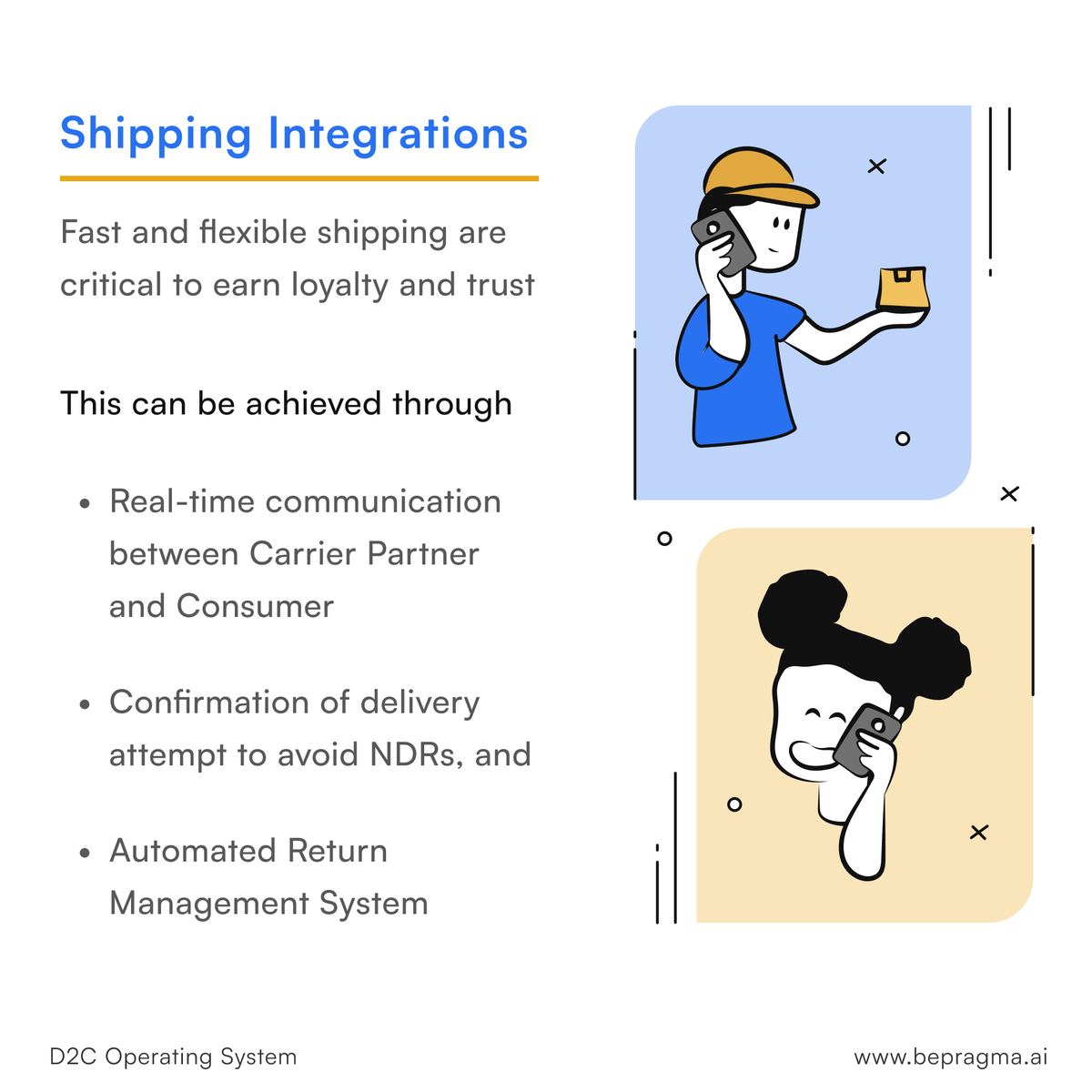 bepragma's tweet photo. Our #1checkout offers a rapid checkout experience 🚀

But then comes..

- Realtime Omnichannel Communication
- Automated Returns Management
- Inventory Monitoring, and more

Be Pragmatic → https://t.co/jj8mIxBfKh 🥂

#ecommercebusiness #entrepreneurs #d2c #startupindia #pragma https://t.co/kkImMEKl8p