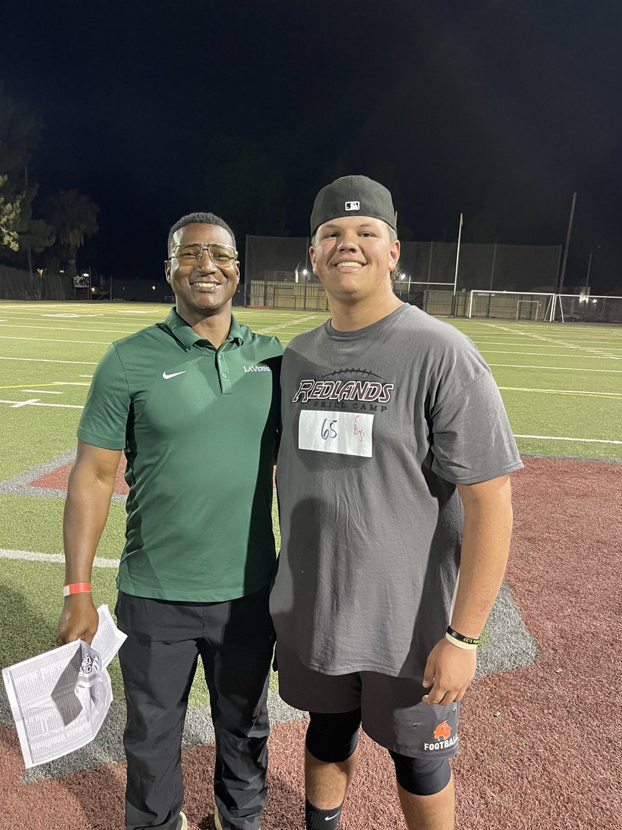 After a great conversation with <a href="/CoachJPRoberts/">Coach John Roberts</a> I am blessed to receive my first offer to <a href="/ULV_Football/">La Verne Leopards Football</a> ‼️#AGTG 
-

<a href="/CoachR_Sandoval/">R Sandoval</a> <a href="/CoachRMeras/">R.Meras</a> <a href="/coachdowning_/">Nick Downing</a> <a href="/Lanthonymorales/">Anthony Morales</a> <a href="/jorge_arceo79/">jorge arceo</a> <a href="/TjCarpino/">TJ Carpino</a> <a href="/AVSunDevilFB/">Apple Valley Sundevil Football</a>