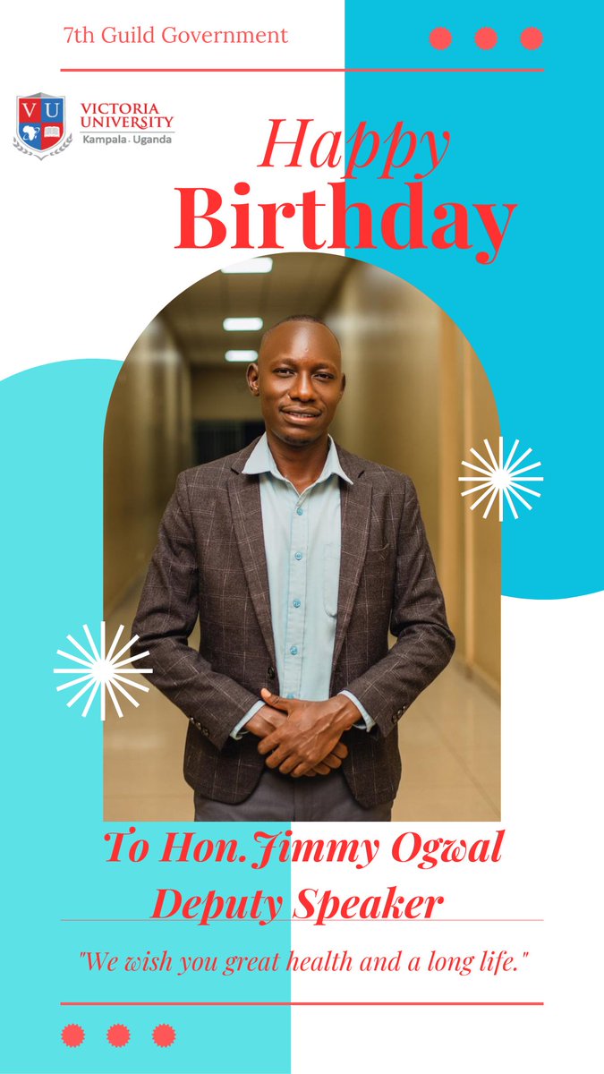 VU_SportsFans's tweet photo. 🥳Happiest Womb Escape on this beautiful day to our 7th Deputy Speaker @OGWALJIMMY11 .@VUKampala @ReachDrMuganga @gatoyavictoria @emm_anuel_tk @joanne70911 @_its_mohsin @PHIONANAMUKABYA https://t.co/MkrTtCrkhg