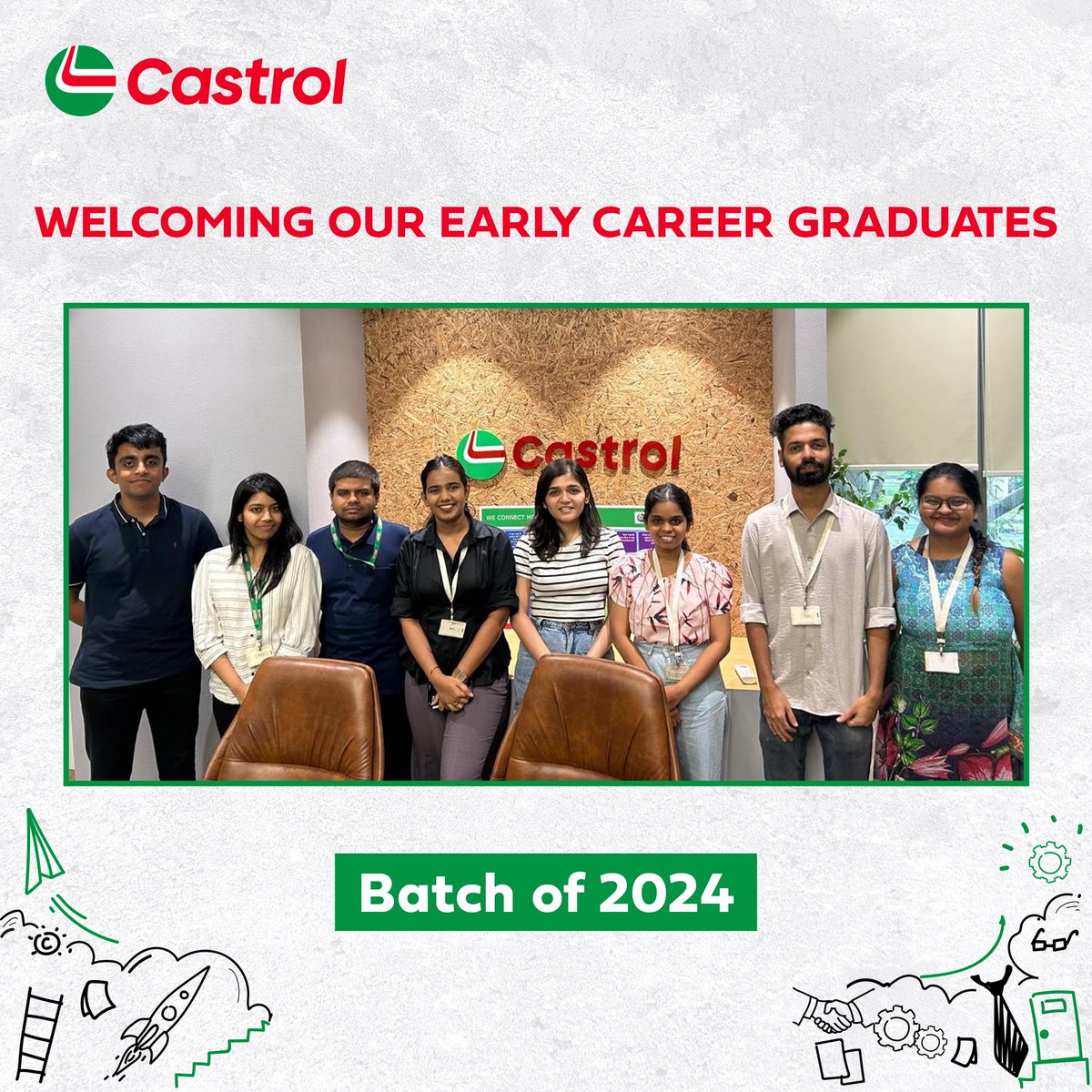 We are happy to welcome our new group of Early Career Graduates and have them join the Castrol family We are happy to welcome our new group of Early Career Graduates and have them join the Castrol family