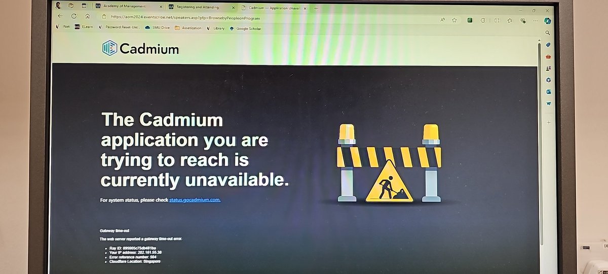 #aom2024 anyone else having this problem? I can't login to my see my program