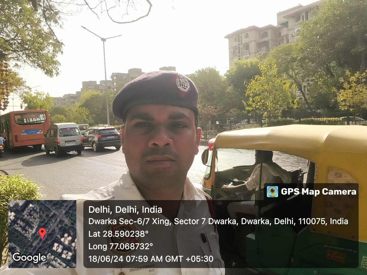 Traffic regulation by staff of Western Range in morning