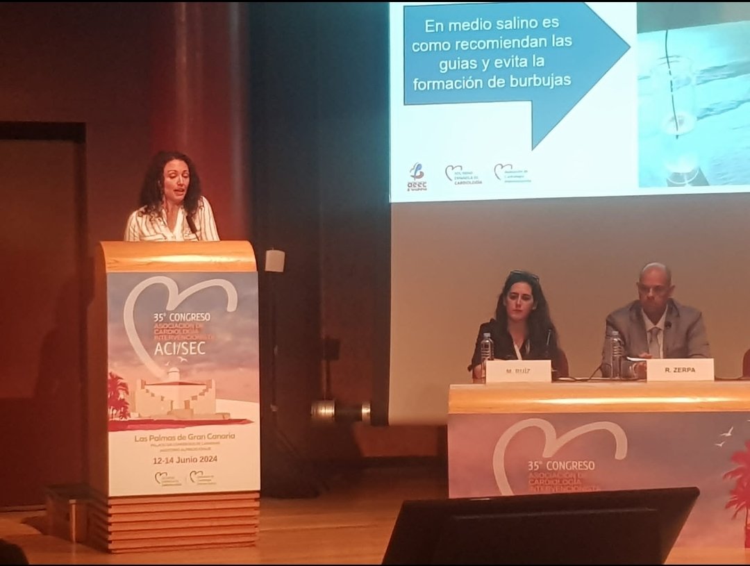 Representación de enfermería en el congreso ACI-SEC2024