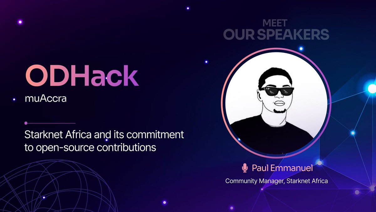Blockheaderweb3's tweet image. GM Accra! 🇬🇭

It&apos;s happening today! Join us at #ODHack #muAccra to learn about all you need to dive into the world of #web3 open-source contributions. 

We&apos;re excited to have an incredible lineup of speakers:

@0xdarlington - Becoming a Top Web3 Contributor: The Do&apos;s and Don&apos;ts…