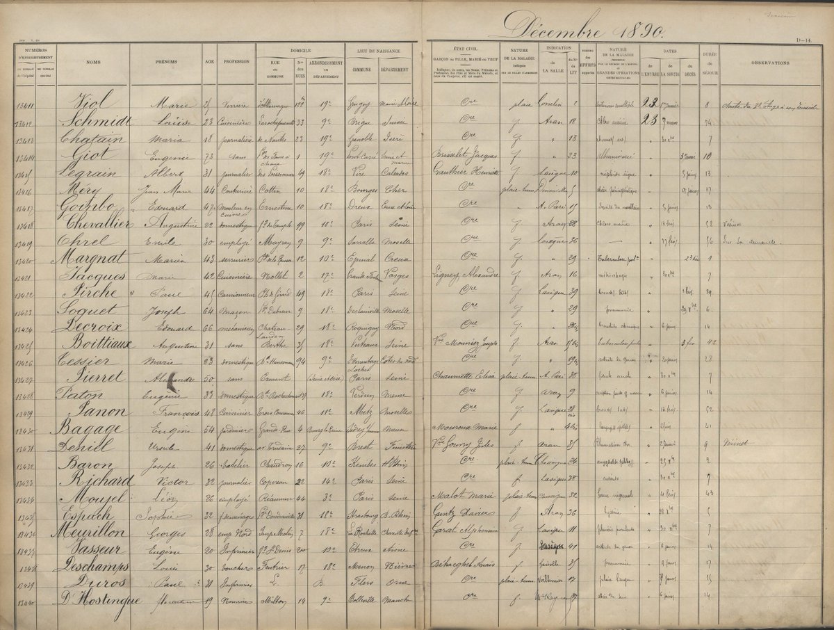 114 nouveaux registres mis en ligne par les Archives de l’AP-HP #genealogie buff.ly/4c5bRFZ