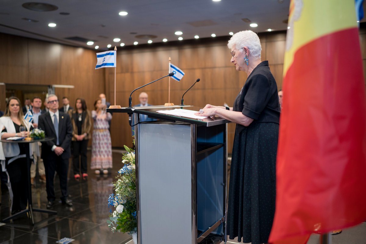 IsraelinSpain's tweet photo. Conmemoración el 76 aniversario de Israel en Yom Ha'atzmaut (Día de la Independencia) en Andorra. Agradecemos a nuestros amigos por su apoyo en estos tiempos difíciles. Unidos en la resiliencia y fortaleza de Israel. 🇮🇱 #YomHaatzmaut #Israel76 #AmIsraelJai