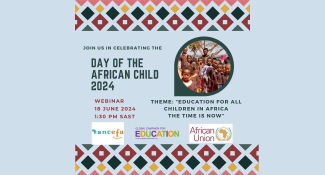 African states must promptly address the proliferation of low-quality private educational options  by progressively providing free public, quality and inclusive education for all in Africa.
GCE Statement on the Day African Child 2024 
EN, FR, PT bit.ly/3XughSm