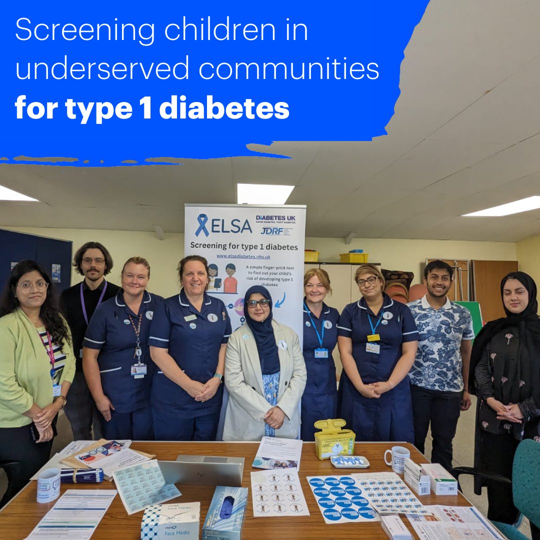 Breakthrough T1D UK (@bt1duk) on Twitter photo The JDRF-funded <a href="/elsadiabetes/">elsadiabetes</a> study is working with <a href="/BCHC_CommCX/">BCHC Community Connexions</a> to screen children from underserved communities for #Type1Diabetes and raise awareness of #T1D! 🌟💙
Learn more about the initiative: jdrf.org.uk/resources/how-…
#GBDoc <a href="/Dr_LaurenQuinn/">Dr Lauren M Quinn</a> <a href="/FatimaZakia13/">Dr Fatima Zakia</a> <a href="/parthnarendran/">Parth Narendran</a> The JDRF-funded <a href="/elsadiabetes/">elsadiabetes</a> study is working with <a href="/BCHC_CommCX/">BCHC Community Connexions</a> to screen children from underserved communities for #Type1Diabetes and raise awareness of #T1D! 🌟💙
Learn more about the initiative: jdrf.org.uk/resources/how-…
#GBDoc <a href="/Dr_LaurenQuinn/">Dr Lauren M Quinn</a> <a href="/FatimaZakia13/">Dr Fatima Zakia</a> <a href="/parthnarendran/">Parth Narendran</a>