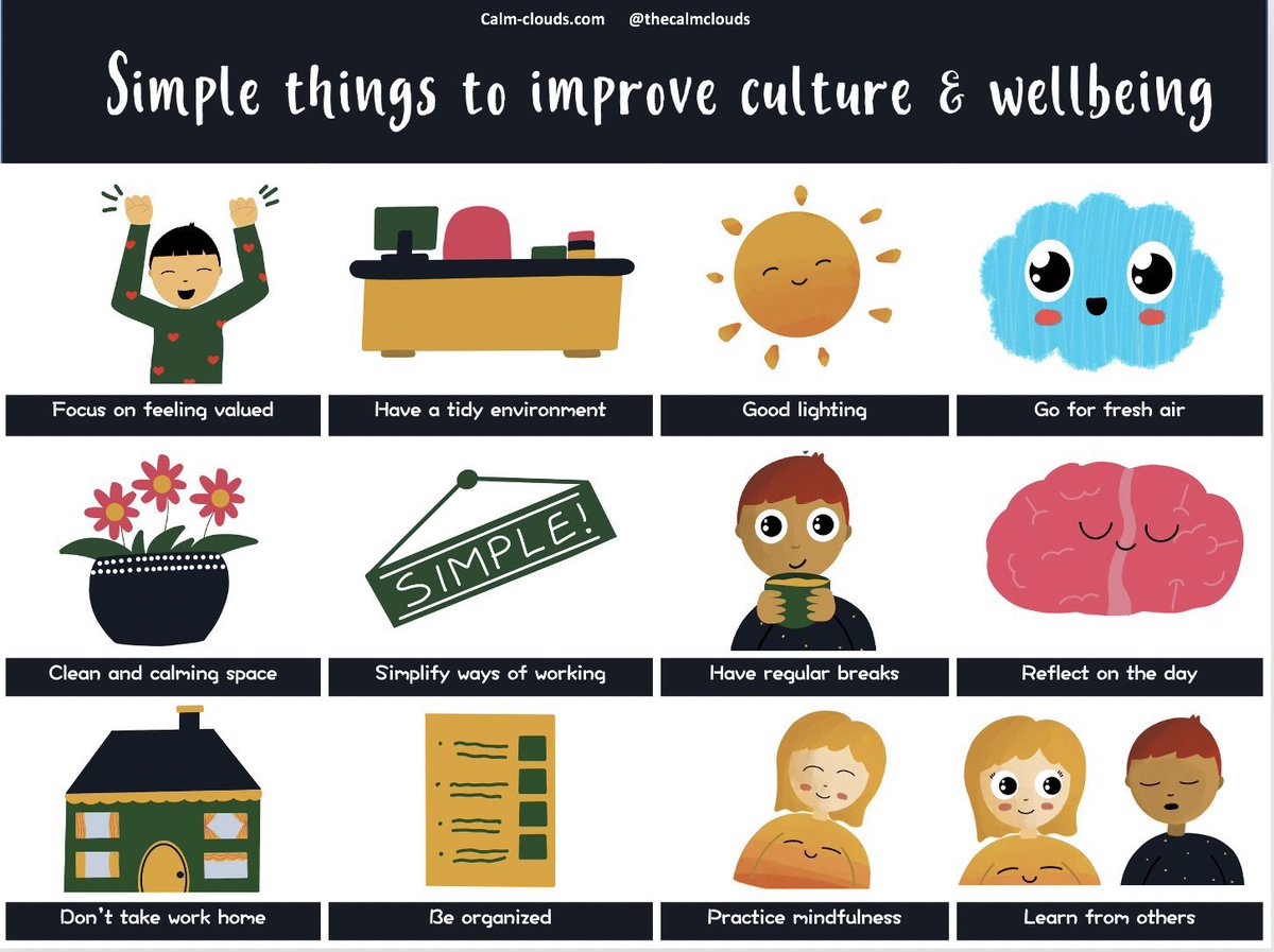 Whilst we cannot change work culture alone or fully control wellbeing needs, we can all do small simple things to contribute to it getting better

Even small things can have a big impact