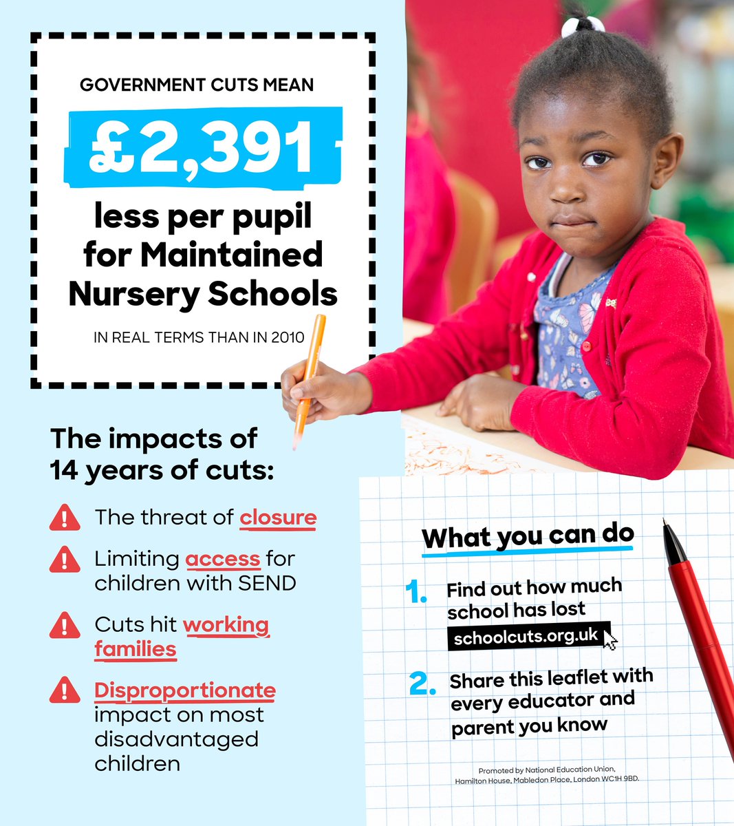 Maintained Nursery Schools need our support to survive. 

Share this digital leaflet with every parent and group you know.