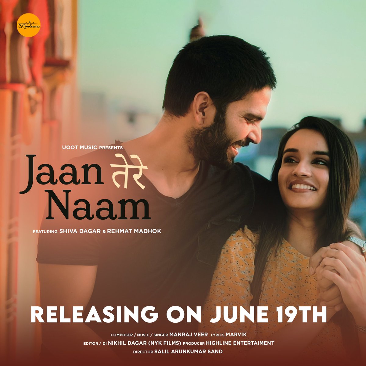 isalilsand's tweet photo. June 19, 2024, 11:00 am, mark this date and time, as #UootMusic is set to launch their latest Haryanvi Song #JaanTereNaam featuring #RehmatMadhok and #ShivaDagar. Rendered and composed by #ManrajVeer, this song has been romantically penned by #Marvik. @hamarauoot @shiva_dagar https://t.co/qCdVzLK061