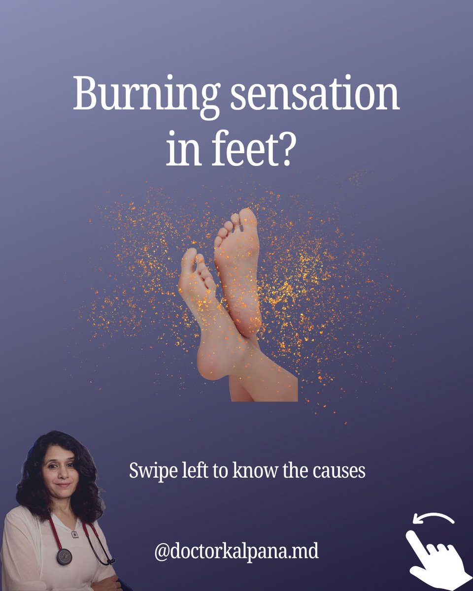 Freedomage1's tweet photo. Feeling the burn in your feet? Frequent burning sensations could be more than just discomfort—they might signal underlying issues. From vitamin and mineral deficiencies to diabetes and kidney disease, several conditions could be at play. If you’re experiencing persistent symptoms https://t.co/YyZAyOZuR3