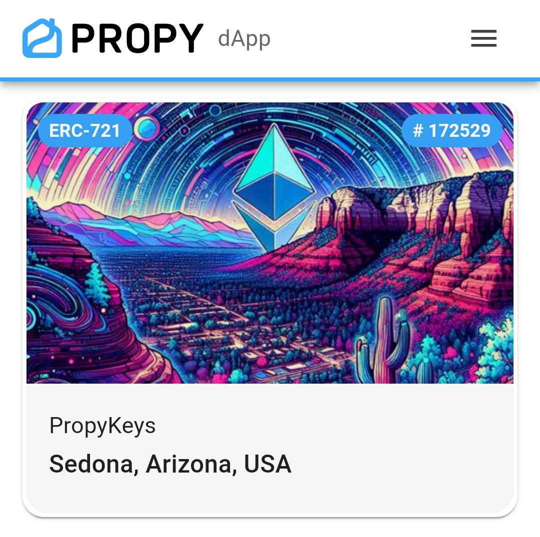 I recently minted the Sedona Landmark AI NFT on PropyKeys! Excited to add this piece to my collection. The process was seamless, and the artwork is incredible. #PropyKeys