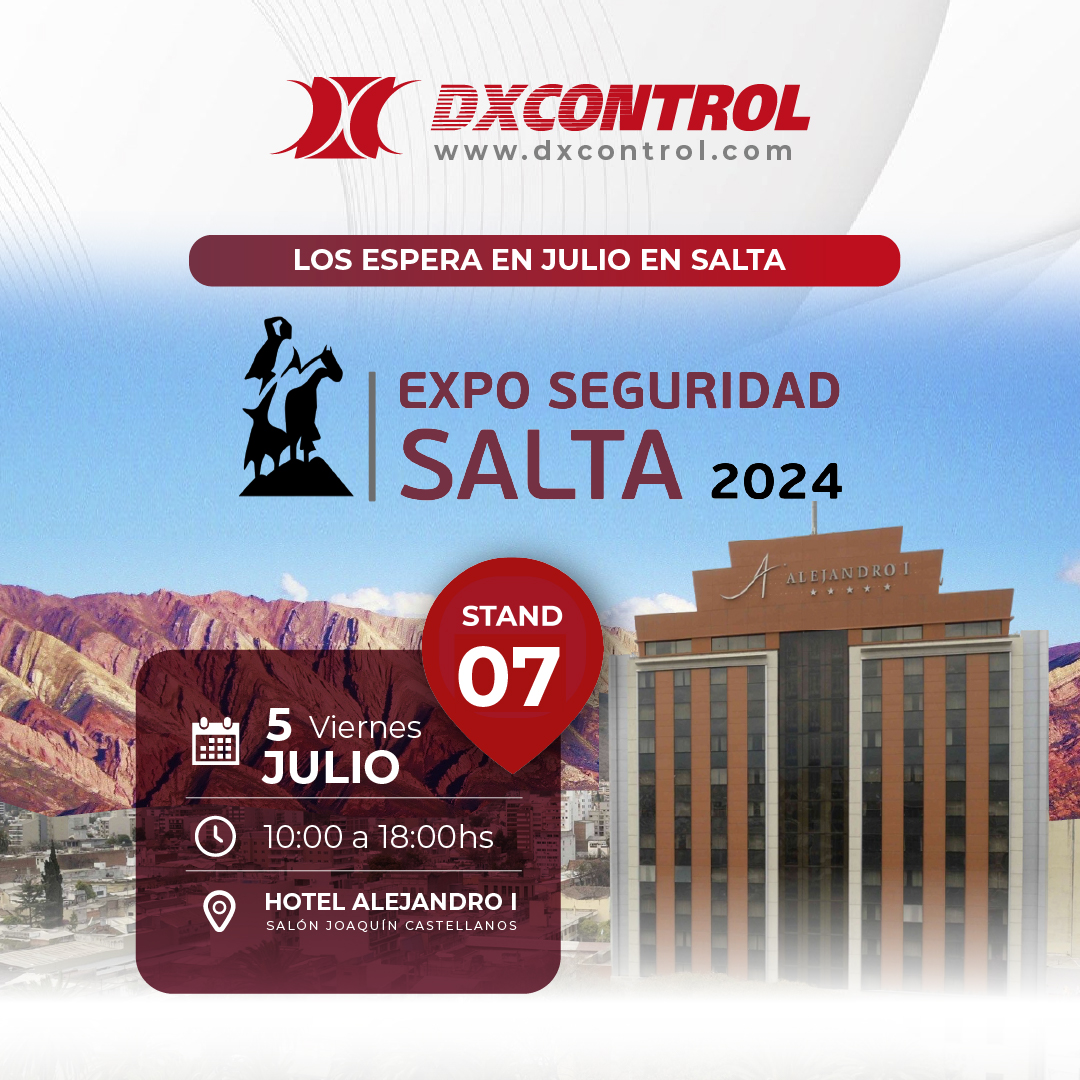 DxControlSA's tweet image. 📢 Dx Control llega por primera vez a la provincia de Salta, en la Exposición de Seguridad más importante del NOA. ¡Vos no podés faltar!

 ¡AGENDATE! STAND 7
 🗓 𝗩𝗶𝗲𝗿𝗻𝗲𝘀 𝟬𝟱 𝗱𝗲 𝗝𝘂𝗹𝗶𝗼
 ⏰ de 10:00 a 18:00 Hs.
 🏨 𝗛𝗼𝘁𝗲𝗹 𝗔𝗹𝗲𝗷𝗮𝗻𝗱𝗿𝗼 𝗜

Los esperamos!