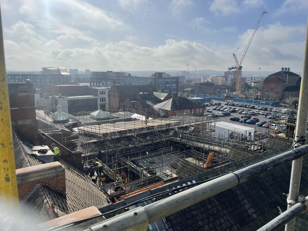 @apecarchitects (@apecarchitects) on Twitter photo This summer, we are delighted to be welcoming six work experience students to the practice- ranging from Y10s to 6th formers to undergraduates.
First off was Bisma, a student from <a href="/BCU_BSoAD/">Birmingham School of Architecture and Design</a> who got to scale the dizzy heights of our restoration project at West Brom Town Hall! This summer, we are delighted to be welcoming six work experience students to the practice- ranging from Y10s to 6th formers to undergraduates.
First off was Bisma, a student from <a href="/BCU_BSoAD/">Birmingham School of Architecture and Design</a> who got to scale the dizzy heights of our restoration project at West Brom Town Hall!