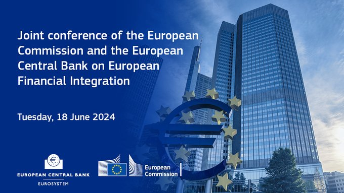 EIB's tweet photo. President @NadiaCalvino will take part in a fireside chat during the @EU_Commission-@ecb conference to discuss the EIB’s role in the European financial integration and the deepening of the capital markets union.

🗓️Today, 10:30 CET 
📺Livestream https://t.co/AFQjAfMdVk https://t.co/PLfpv5V8WA