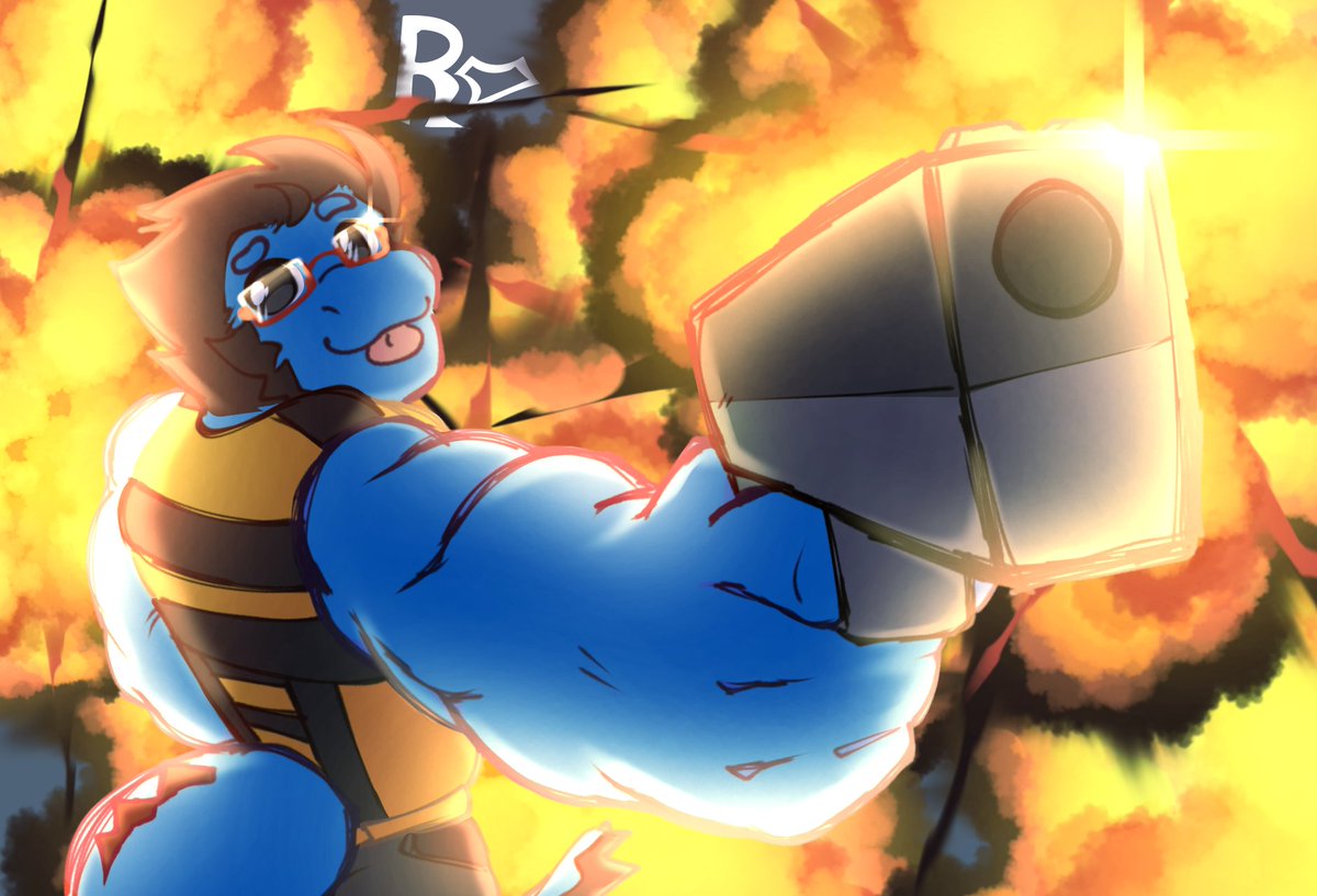 RUSTED_HEART1's tweet image. Art trade with @ShorkDergPosts