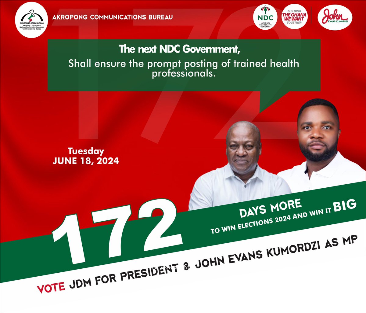 NdcComm's tweet photo. As it's Tuesday, June 18th, 2024, and a market day in Adawso and several other market centers within the Akropong Constituency, let's take stock of business activities. The promise of the next NDC government to revitalize struggling banks and financial institutions brings hope https://t.co/rMMmOGMPkR