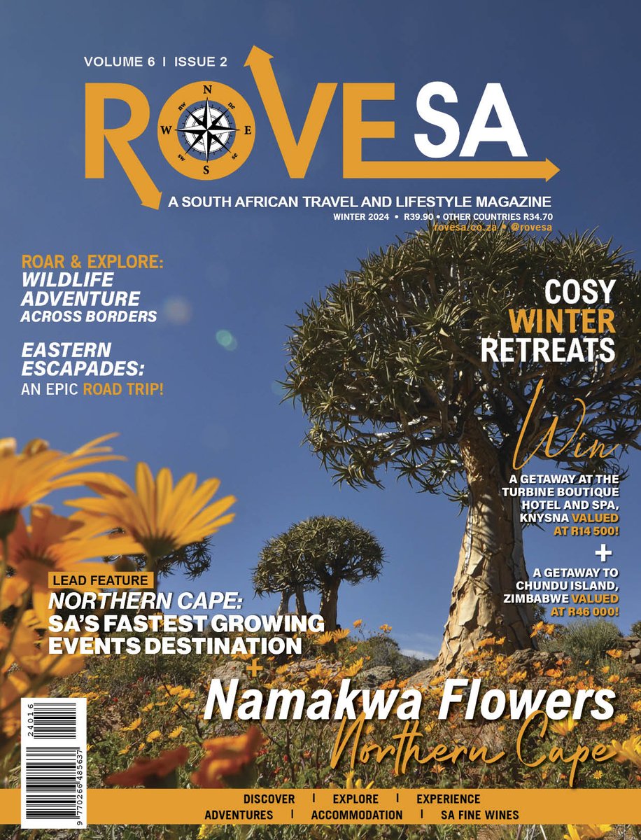 Exciting News! Rove SA is now available in stores!

Grab your copy today at Woolworths, Spar, Exclusive Books, book retailers, and selected fuel stations nationwide. Don't miss out!

#RoveSA #Travel #Discover #Explore #Experience #SouthAfrica #Africa #Wanderlust #Adventures