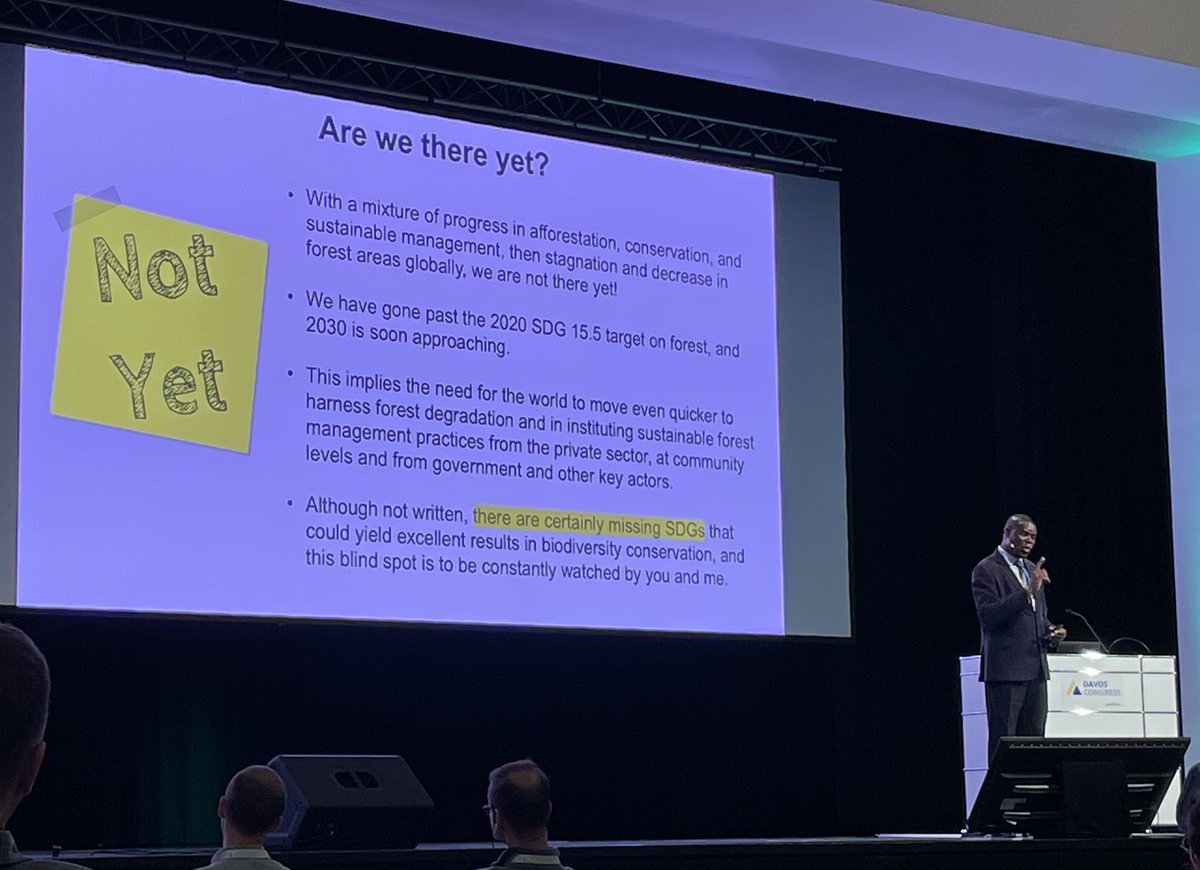 Francesca Rosa (@_francescarosa_) on Twitter photo Thought-provoking presentation by Prof. Godwell Nhamo from South Africa at the <a href="/WorldBioForum/">World Biodiversity Forum</a>.
The lack of progress in #Biodiversity #SDGs is a wake-up call, especially for the 20% of population causing 80% of negative impacts.
Science ➡️ Action ➡️ Positive impacts Thought-provoking presentation by Prof. Godwell Nhamo from South Africa at the <a href="/WorldBioForum/">World Biodiversity Forum</a>.
The lack of progress in #Biodiversity #SDGs is a wake-up call, especially for the 20% of population causing 80% of negative impacts.
Science ➡️ Action ➡️ Positive impacts