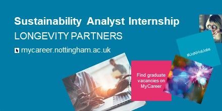 ⚡ Join Longevity Partners for a 6-month internship as a Sustainability &amp; Energy Analyst! Enhance your skills in strategy, data management, and renewable energy. Contribute to ESG services for their clients. Apply now! #UoNHotJobs buff.ly/3xbUfsJ