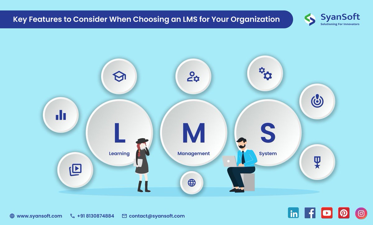 syansoft's tweet image. When choosing a Learning Management System for your organization, consider key features that enhance learning and streamline management. Essential features include user-friendly interfaces for easy navigation, robust content management for diverse learning materials #LMSSolutions