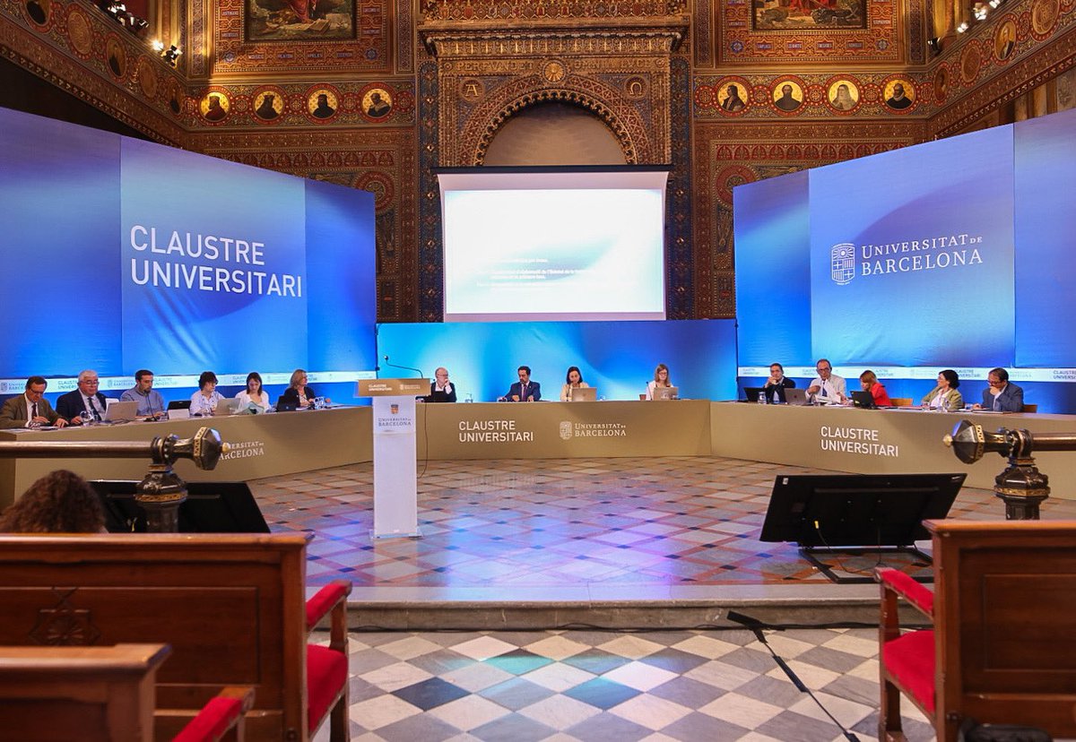 #ClaustreUB | 🏛️ Comença el Claustre Universitari.

Segueix-lo en directe 👉 ub.edu/ubtv/video/reu…