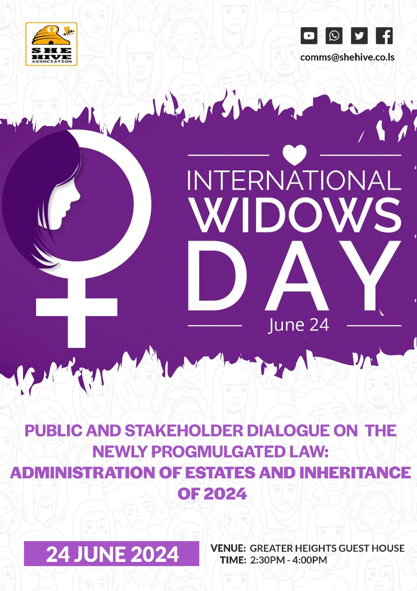 Still in our #Mphahlolle and #UnmutingandAmplifyingEchoesofAGYW mission we bring to you meaningful conversations, we promote realization of women's rights...
#SpeakOutDomesticViolenceisNotPrivateAnymore
#InternationalWidowsDay2024