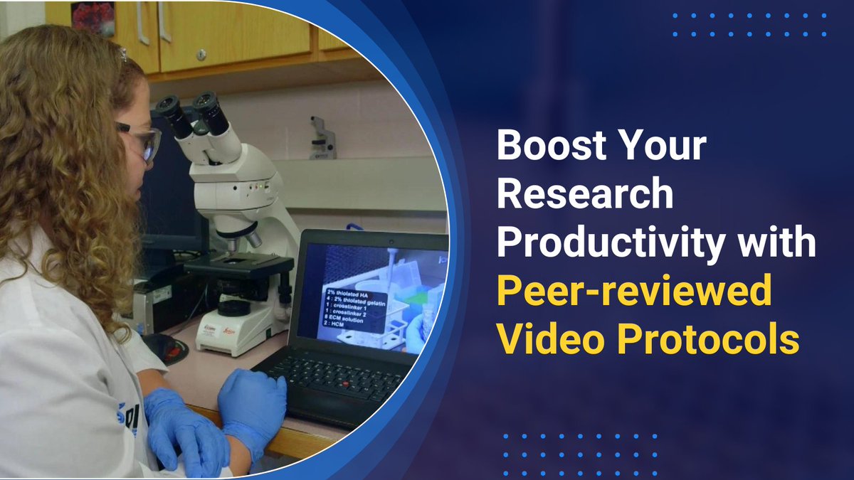 JoVEJournal's tweet image. Do you want to boost your research productivity?🔬
Start your free trial and explore 19,000+ peer-reviewed video protocols today! 
👉 hubs.ly/Q02Cbs270

#researcher #researchproductivity #labefficiency