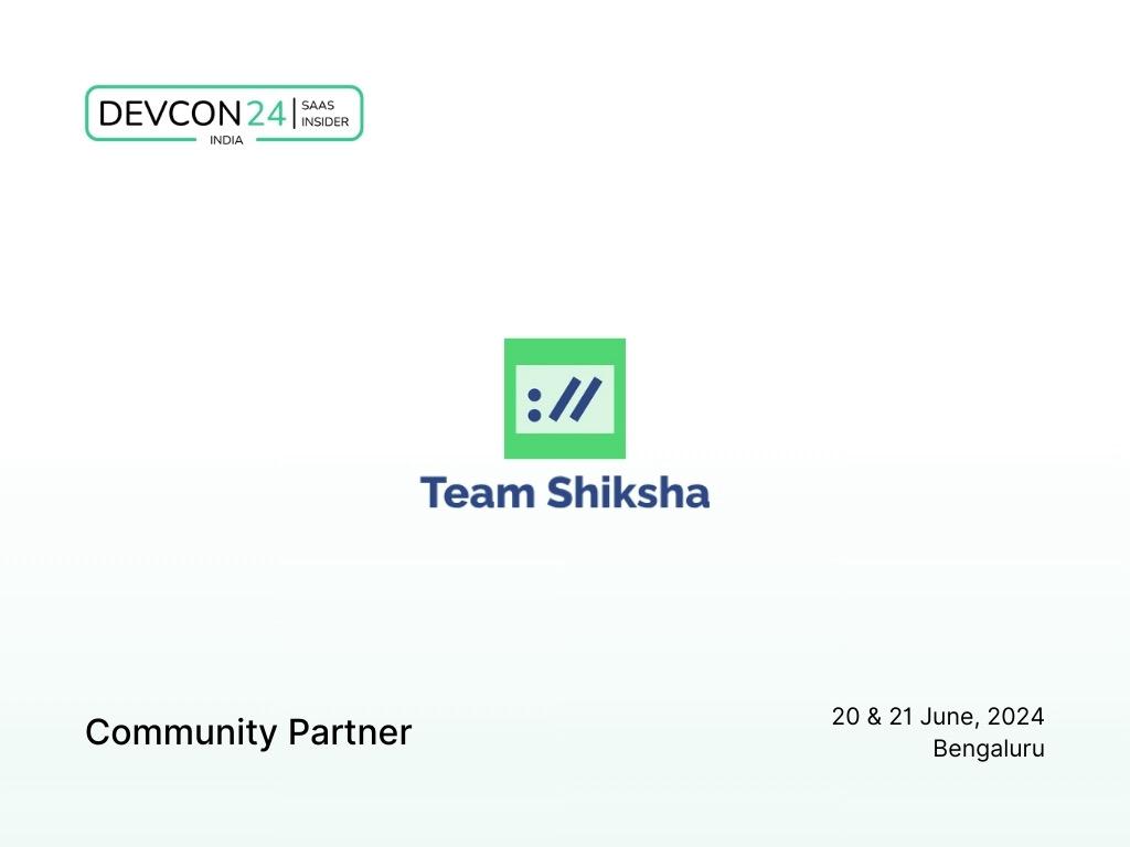 Team.Shiksha (@teamshiksha) on Twitter photo <a href="/TeamShiksha/">Team.Shiksha</a> is excited to announce our partnership with <a href="/SaaSInsider/">SaaSInsider</a> as the community partner for DEVCON24!
SaaS Insider is A Go-to Community for SaaS Founders and Investors.
They're bringing together industry leaders, founders and experts to share insights, exchange ideas, <a href="/TeamShiksha/">Team.Shiksha</a> is excited to announce our partnership with <a href="/SaaSInsider/">SaaSInsider</a> as the community partner for DEVCON24!
SaaS Insider is A Go-to Community for SaaS Founders and Investors.
They're bringing together industry leaders, founders and experts to share insights, exchange ideas,