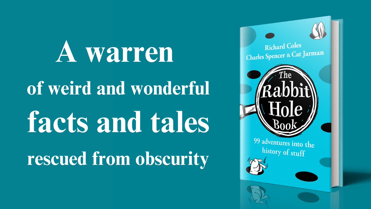 Big news! 📖 

My fellow #RabbitHoleDetectives <a href="/RevRichardColes/">Richard Coles</a>, <a href="/cspencer1508/">Charles Spencer</a> and I have written a book! 

In #TheRabbitHoleBook, we have fallen down 99 brand new rabbit holes of history. Out 10th October, but you can preorder now! 

🐇🕳️🕵🏻‍♀️🕵🏻‍♂️🕵🏻‍♂️ 👇🏻

amzn.to/45zBzA0