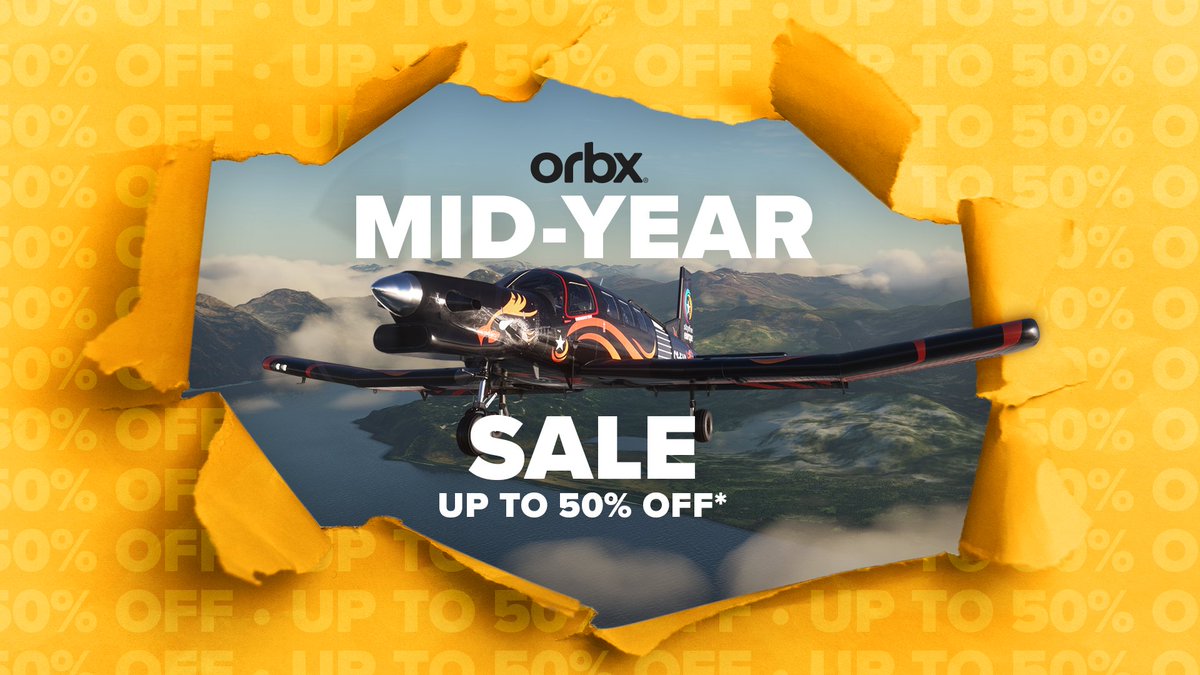✨ 50% off Mid-Year Sale is now on! ✨

We’ve slashed the price of hundreds of selected products site wide in our Mid-Year 50% off Sale. Don't miss out - shop now at orbxdirect.com 🎁 
 
#msfs #sale #orbx

*Discounts may vary and are only available on selected products.