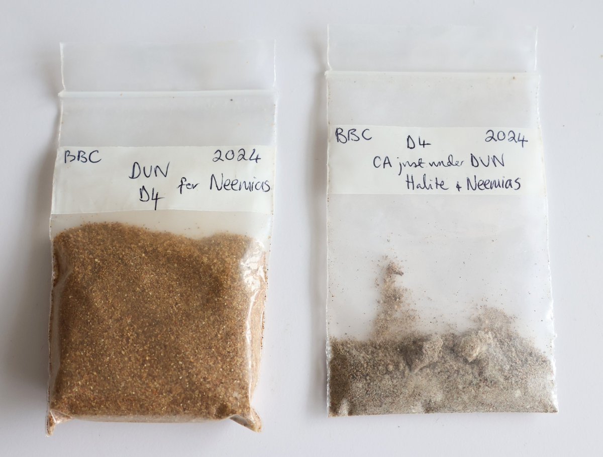 Time to prepare sediment samples from Blombos Cave for XRD analysis! The information derived from this procedure is crucial for calibrating our experiments on the taphonomic impact of wind erosion and marine aerosol degradation on Middle Stone Age ochre paintings.