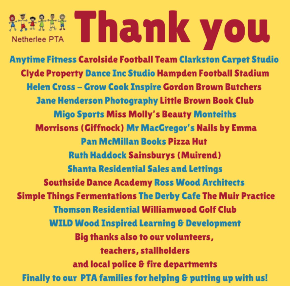 NetherleePTA (@netherleepta) on Twitter photo Thank you to our sponsors, food donors, raffle gift givers, volunteers, teachers and families who helped us at this year’s Summer Fayre. We can’t put on these events without you! We hope you all had a great day ❤️🌈⭐️ <a href="/sand_nc/">NetherleePSandNC</a> Thank you to our sponsors, food donors, raffle gift givers, volunteers, teachers and families who helped us at this year’s Summer Fayre. We can’t put on these events without you! We hope you all had a great day ❤️🌈⭐️ <a href="/sand_nc/">NetherleePSandNC</a>