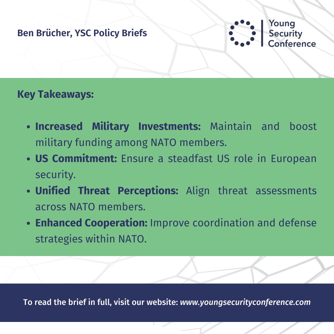 YSConference's tweet image. 🌐 Our new policy brief, based on the #YSC2024 panel, 'NATO's Conventional Deterrence', assesses transatlantic readiness for future conflicts. Dive into strategies for strengthening NATO’s capabilities and EU collaboration. Read more here: lnkd.in/epZtkjS9
 #NATO #EU
