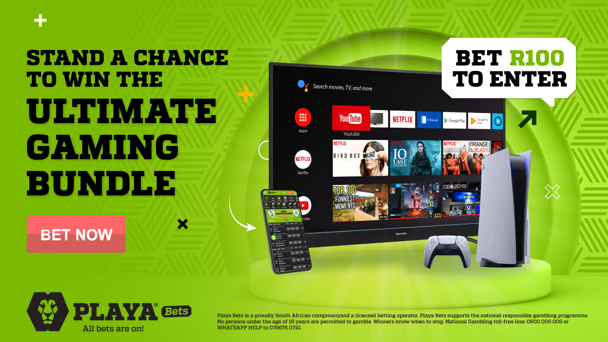Playabets's tweet photo. Don't forget, we have awesome prizes up for grabs this June! 🤩

Stand a chance to win the ultimate gaming bundle: a PlayStation and a Skyworth TV 📺🎮

To enter, simply deposit and bet R100 or more on sports in June 2024! ⚽️🤑

Play Now: https://t.co/uNzBCx6mvY

#PlayaPromos https://t.co/fFdvnbP5WP