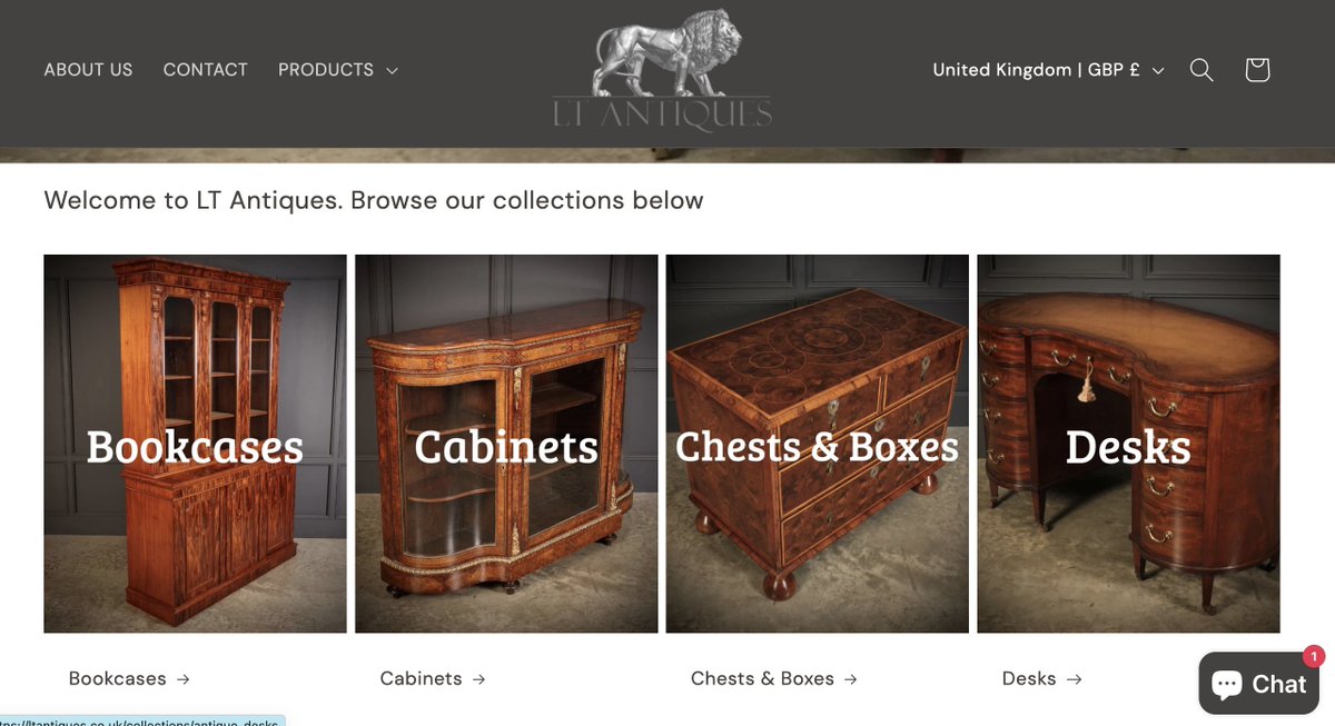 TellusMediaUK's tweet photo. I am thrilled to announce that we have successfully completed the #website design for LT Antiques, a prestigious antique business specialising in 17th, 18th, 19th century and rare pieces. 🎉✨

#Antiques #Shopify

Looking for a new website? get in touch. https://t.co/6VN24bkrpf